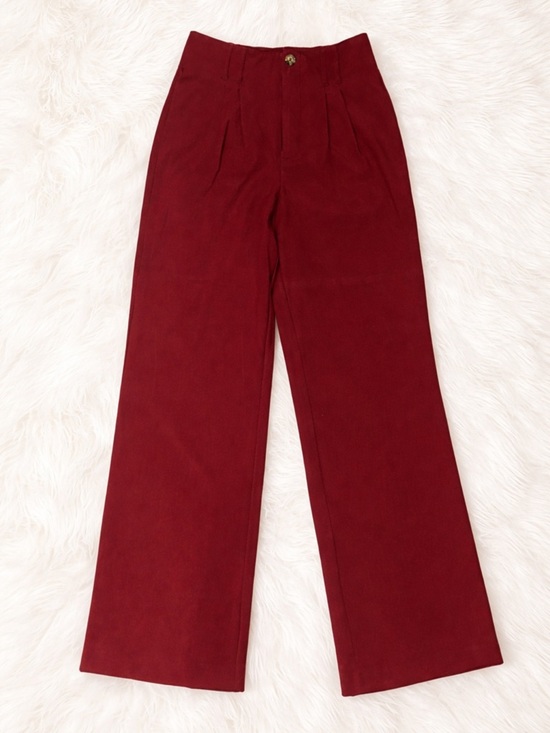 SO Pants - SO Juniors Wide Leg Trousers NWT Size 13 Burgundy High Rise Dress Pants